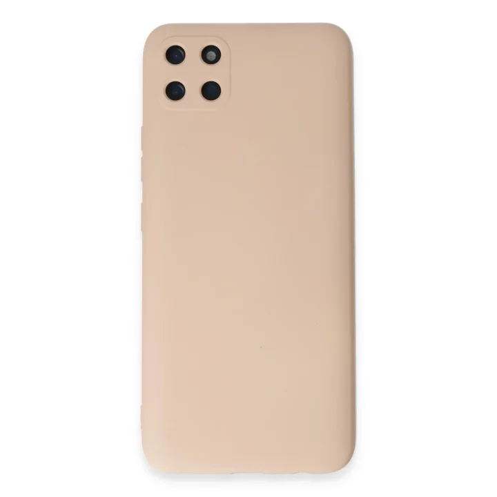 Mey İthalat®  Realme C11 Kılıf Nano içi Kadife Silikon - Pudra