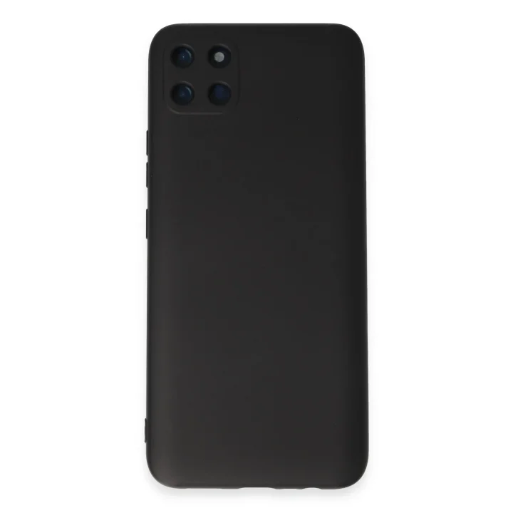 Mey İthalat®  Realme C11 Kılıf Nano içi Kadife Silikon - Siyah