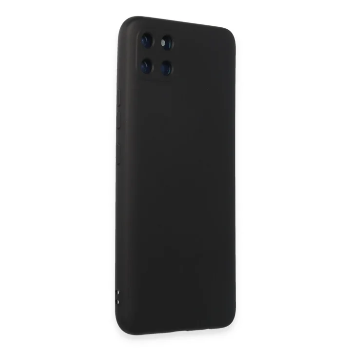 Mey İthalat®  Realme C11 Kılıf Nano içi Kadife Silikon - Siyah