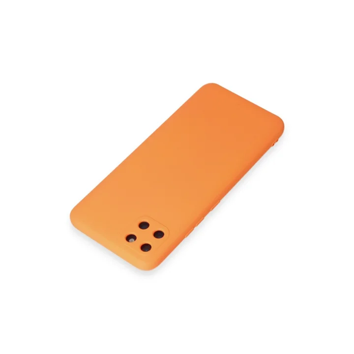 Mey İthalat®  Realme C11 Kılıf Nano içi Kadife Silikon - Turuncu