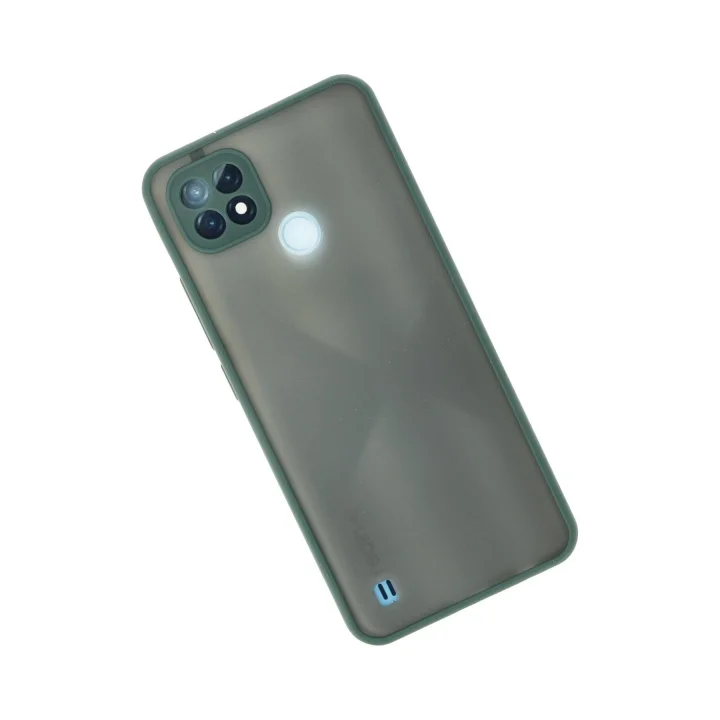 Mey İthalat®  Realme C21 Kılıf Montreal Silikon Kapak - Yeşil