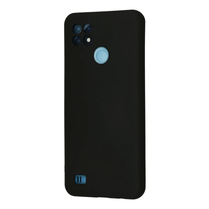 Mey İthalat®  Realme C21 Kılıf Nano içi Kadife Silikon - Siyah