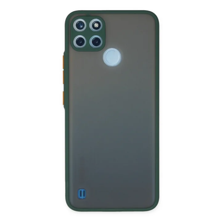 Mey İthalat®  Realme C21Y Kılıf Montreal Silikon Kapak - Yeşil