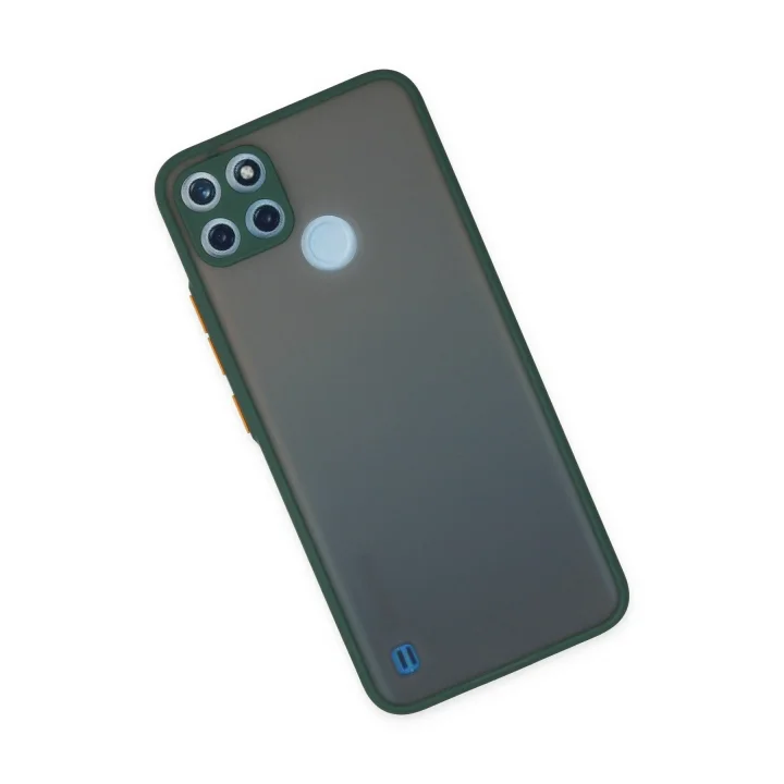 Mey İthalat®  Realme C21Y Kılıf Montreal Silikon Kapak - Yeşil