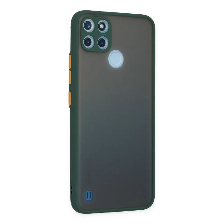 Mey İthalat®  Realme C21Y Kılıf Montreal Silikon Kapak - Yeşil