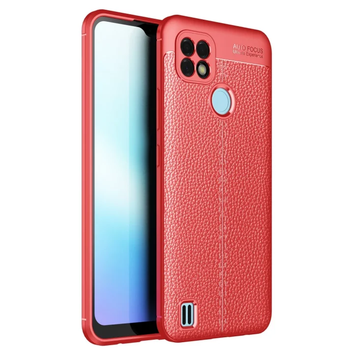 Mey İthalat®  Realme C25 Kılıf Auto Focus Kapak - Kırmızı