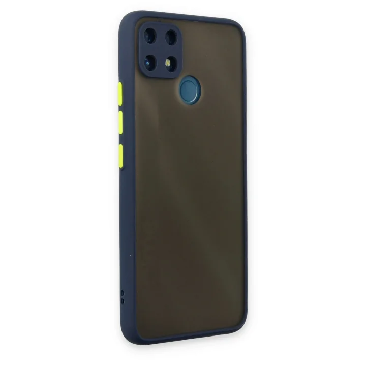 Mey İthalat®  Realme C25 Kılıf Montreal Silikon Kapak - Lacivert