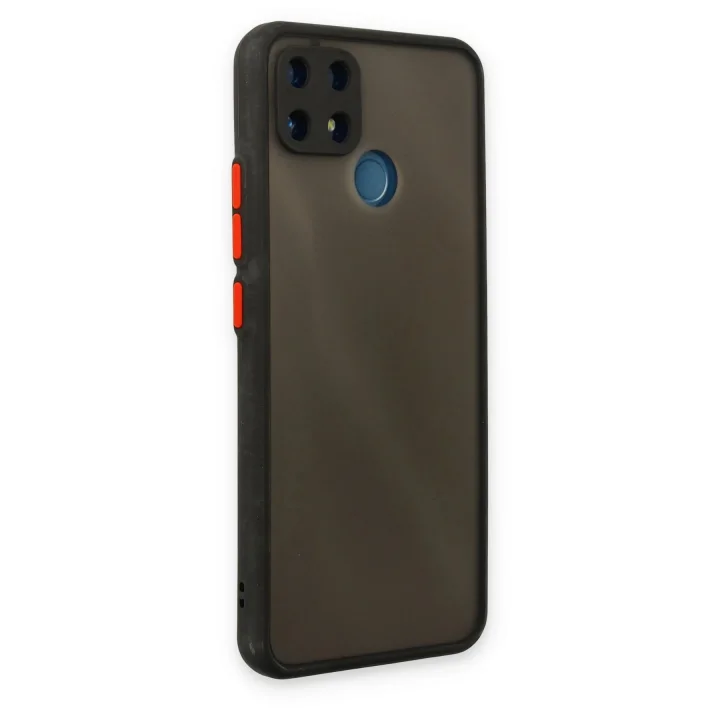 Mey İthalat®  Realme C25 Kılıf Montreal Silikon Kapak - Siyah