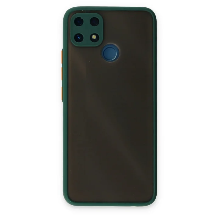 Mey İthalat®  Realme C25 Kılıf Montreal Silikon Kapak - Yeşil