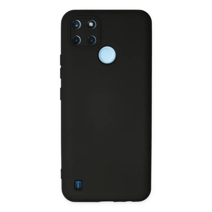 Mey İthalat®  Realme C25Y Kılıf Nano içi Kadife Silikon - Siyah