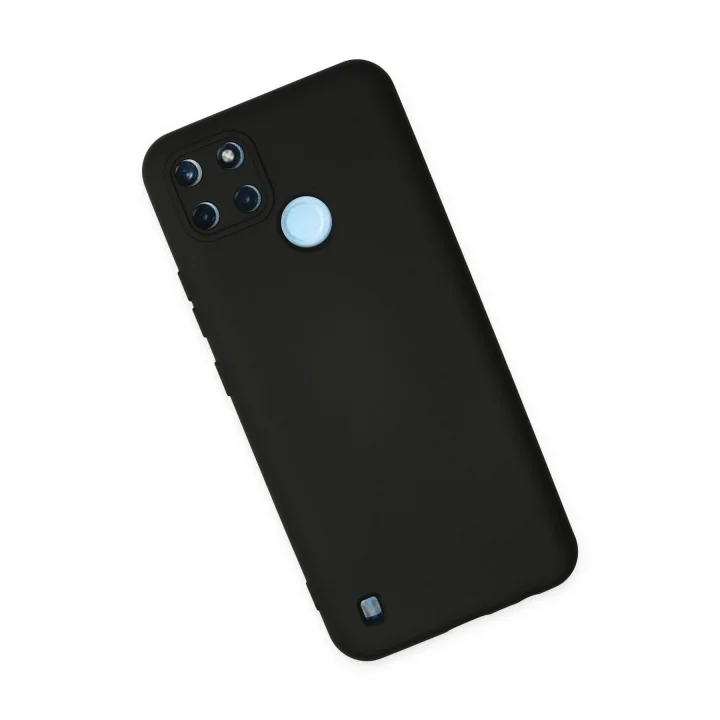 Mey İthalat®  Realme C25Y Kılıf Nano içi Kadife Silikon - Siyah