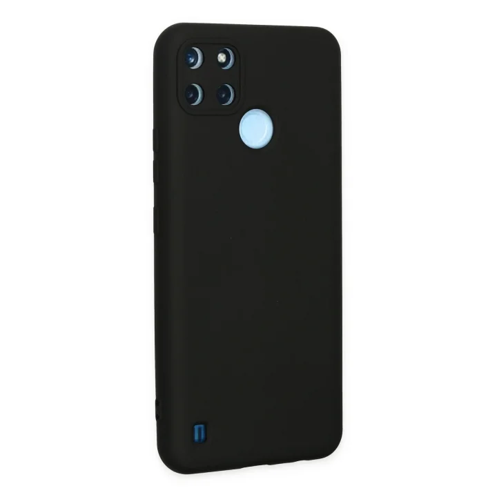 Mey İthalat®  Realme C25Y Kılıf Nano içi Kadife Silikon - Siyah