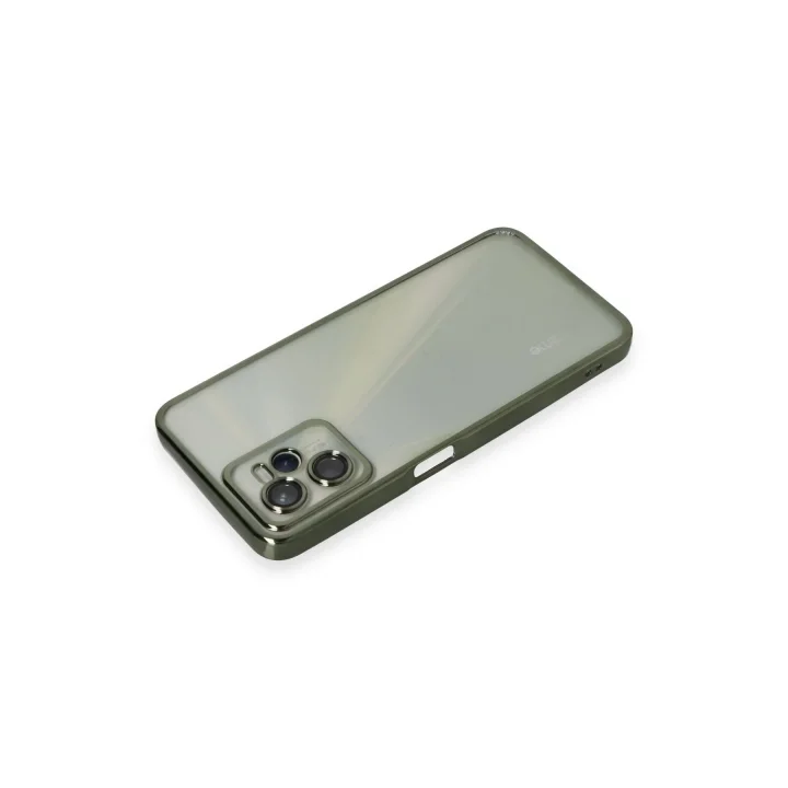 Mey İthalat®  Realme C35 Kılıf  Lensli Silikon - Yeşil