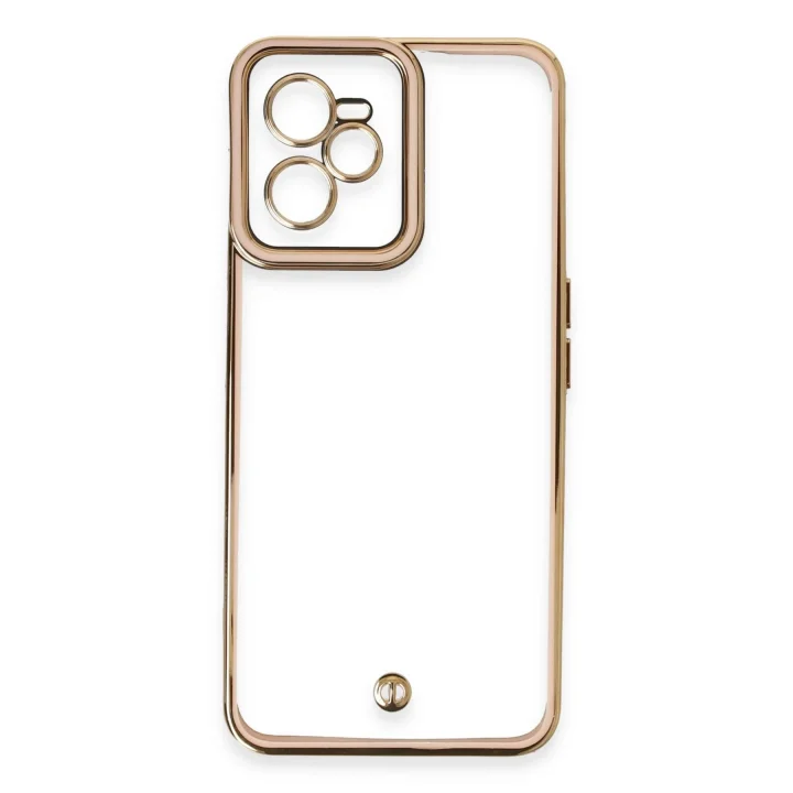 Mey İthalat®  Realme C35 Kılıf Liva Lens Silikon - Pudra