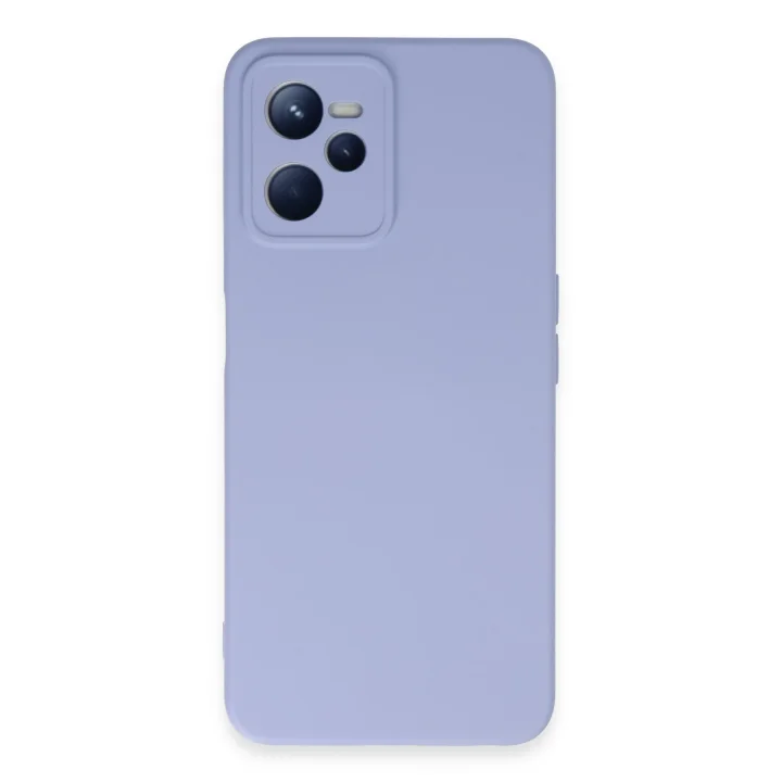 Mey İthalat®  Realme C35 Kılıf Nano içi Kadife Silikon - Lila