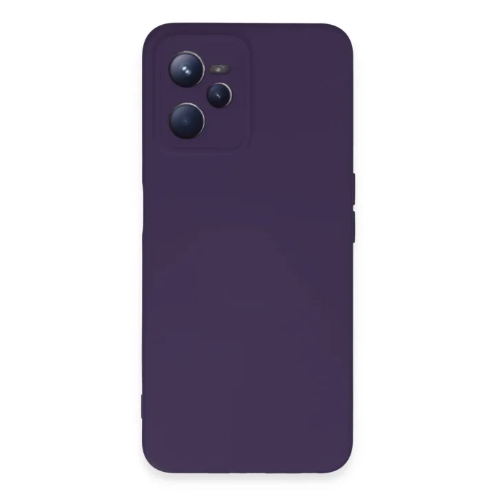 Mey İthalat®  Realme C35 Kılıf Nano içi Kadife Silikon - Mor