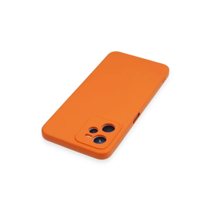 Mey İthalat®  Realme C35 Kılıf Nano içi Kadife Silikon - Turuncu