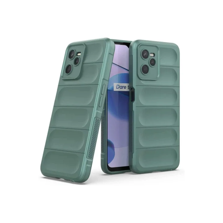 Mey İthalat®  Realme C35 Kılıf Optimum Silikon - Koyu Yeşil