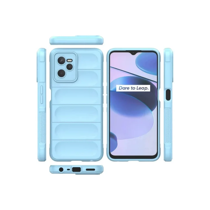 Mey İthalat®  Realme C35 Kılıf Optimum Silikon - Sky Blue