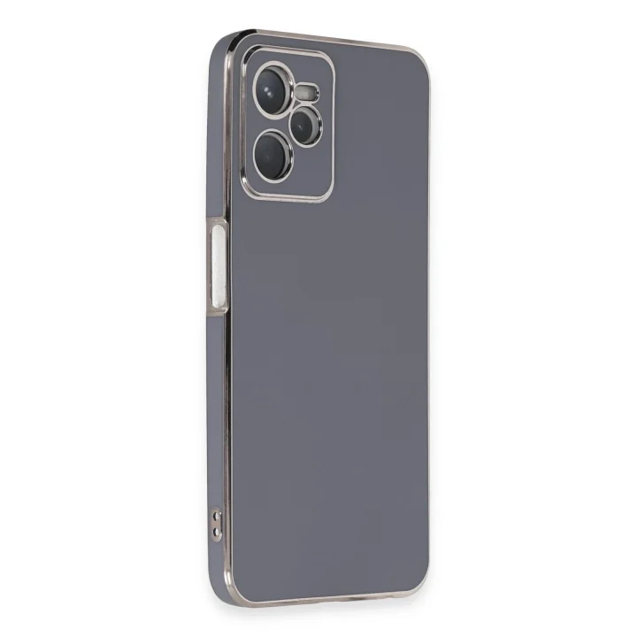 Mey İthalat®  Realme C35 Kılıf Volet Silikon - Mavi