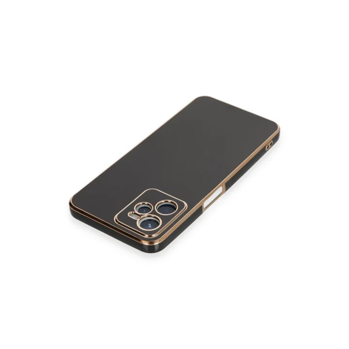 Mey İthalat®  Realme C35 Kılıf Volet Silikon - Siyah