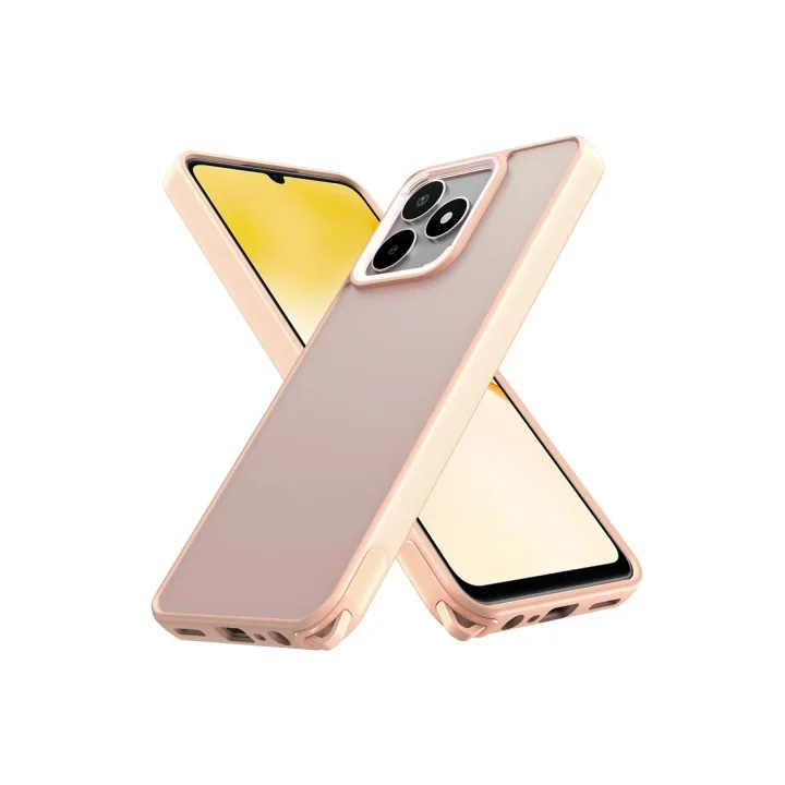 Mey İthalat®  Realme C53 Kılıf Elegant Kapak - Pudra