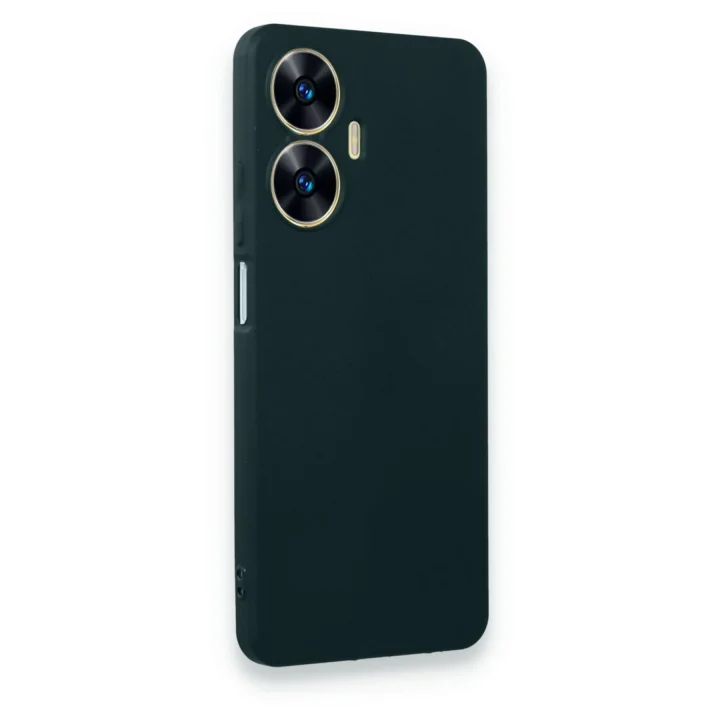 Mey İthalat®  Realme C55 Kılıf First Silikon - Koyu Yeşil