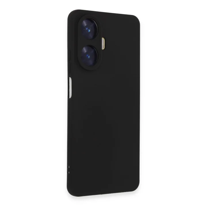 Mey İthalat®  Realme C55 Kılıf Nano içi Kadife Silikon - Siyah