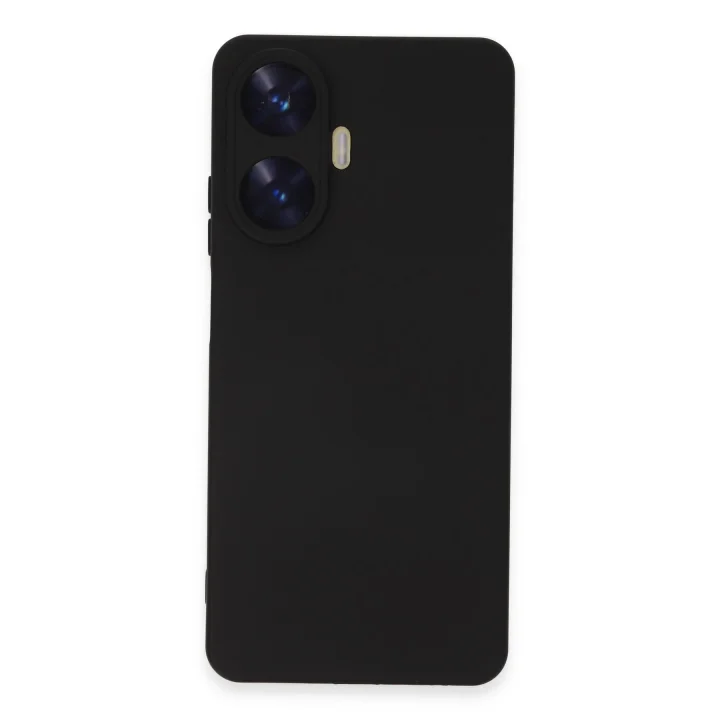 Mey İthalat®  Realme C55 Kılıf Nano içi Kadife Silikon - Siyah