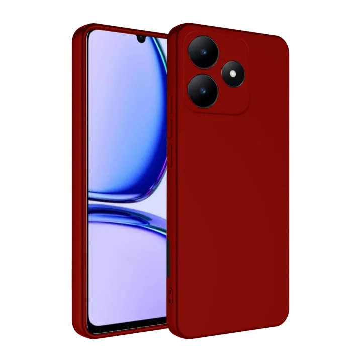 Mey İthalat®  Realme C61 Kılıf First Silikon - Kırmızı