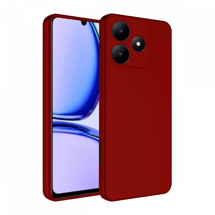 Mey İthalat®  Realme C61 Kılıf First Silikon - Kırmızı