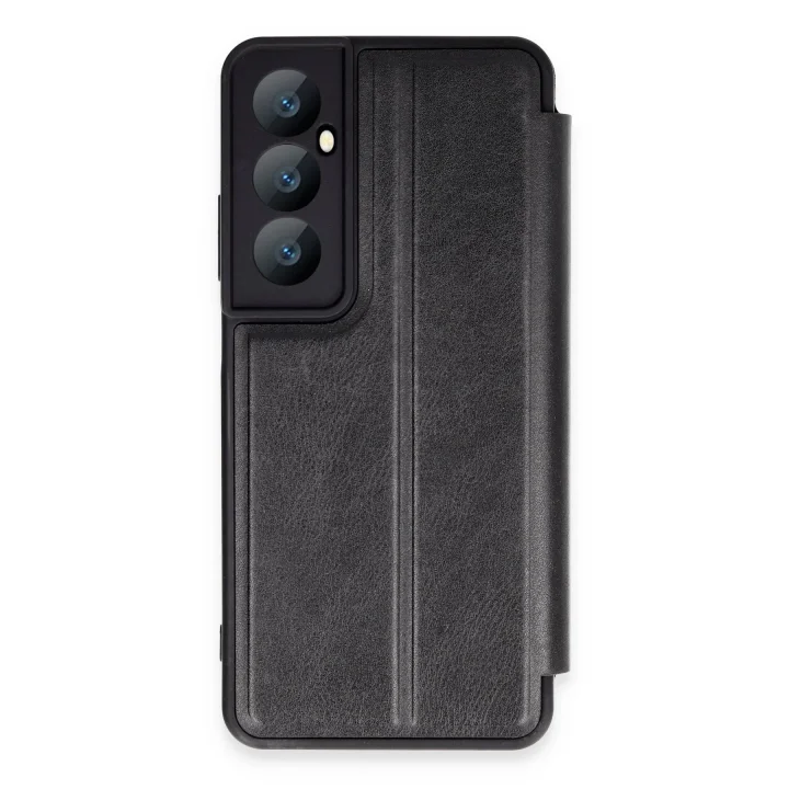 Mey İthalat®  Realme C65 Kılıf Flip Cover - Siyah