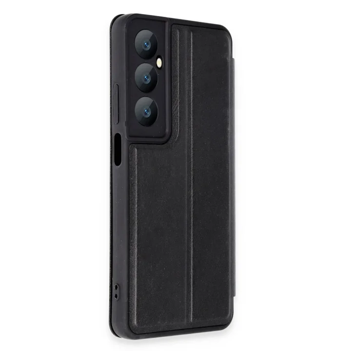 Mey İthalat®  Realme C65 Kılıf Flip Cover - Siyah