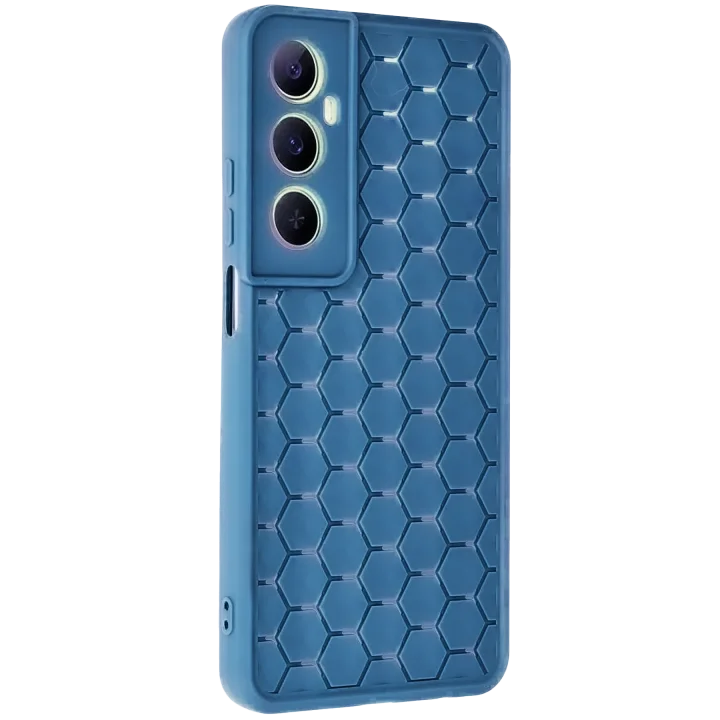 Mey İthalat®  Realme C65 Kılıf Petek Silikon Kapak - Mavi