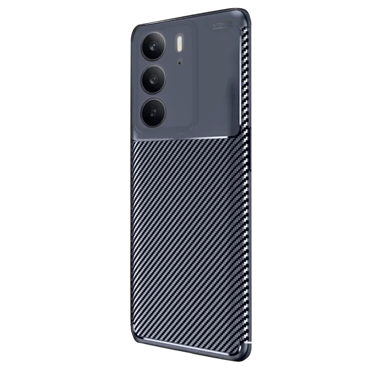 Mey İthalat®  Realme C75 4G Auto Focus Karbon Kapak - Lacivert