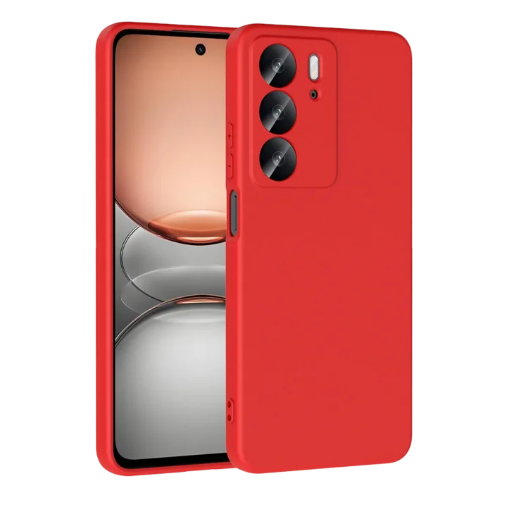 Mey İthalat®  Realme C75 4G First Silikon - Kırmızı