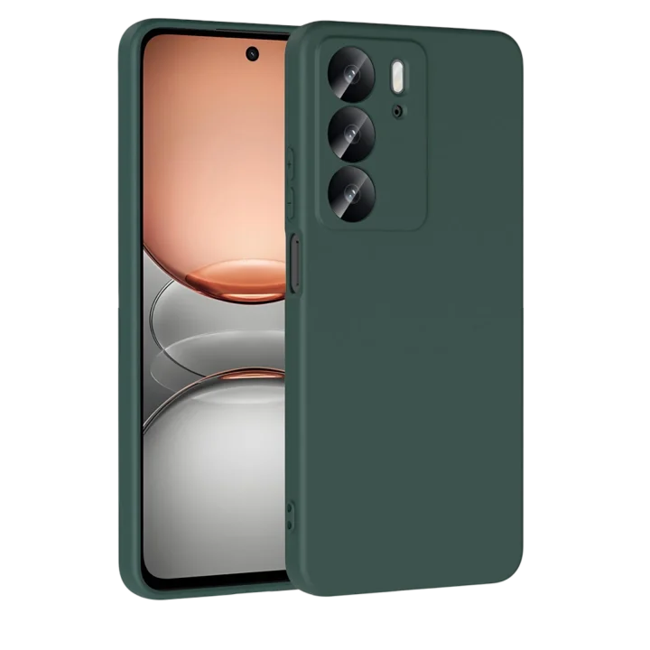 Mey İthalat®  Realme C75 4G First Silikon - Koyu Yeşil