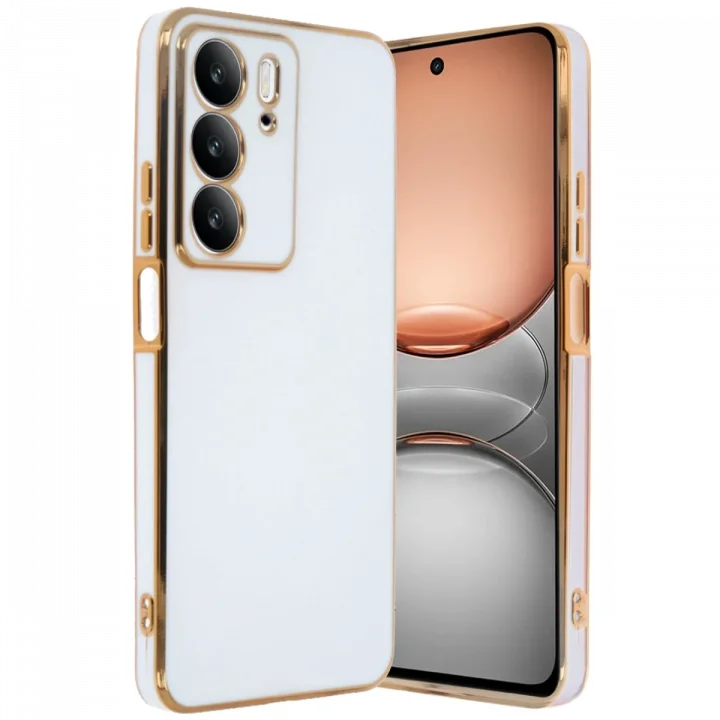 Mey İthalat®  Realme C75 4G Kılıf Volet Silikon - Beyaz