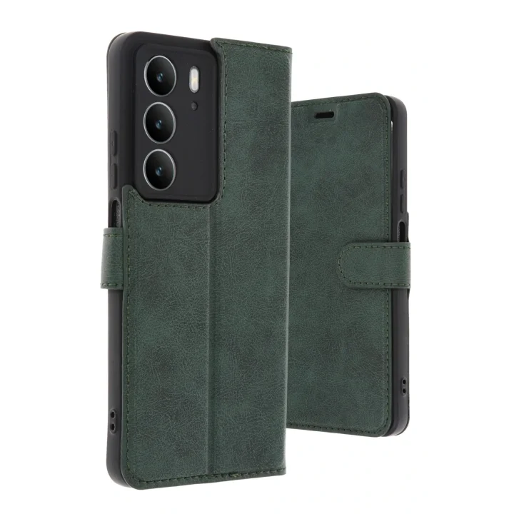 Mey İthalat®  Realme C75 4G Trend S Plus Kapaklı Kılıf - Koyu Yeşil