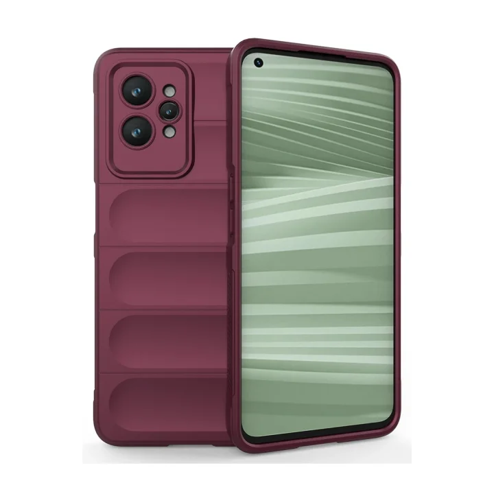 Mey İthalat®  Realme GT2 Pro 5G Kılıf Optimum Silikon - Bordo
