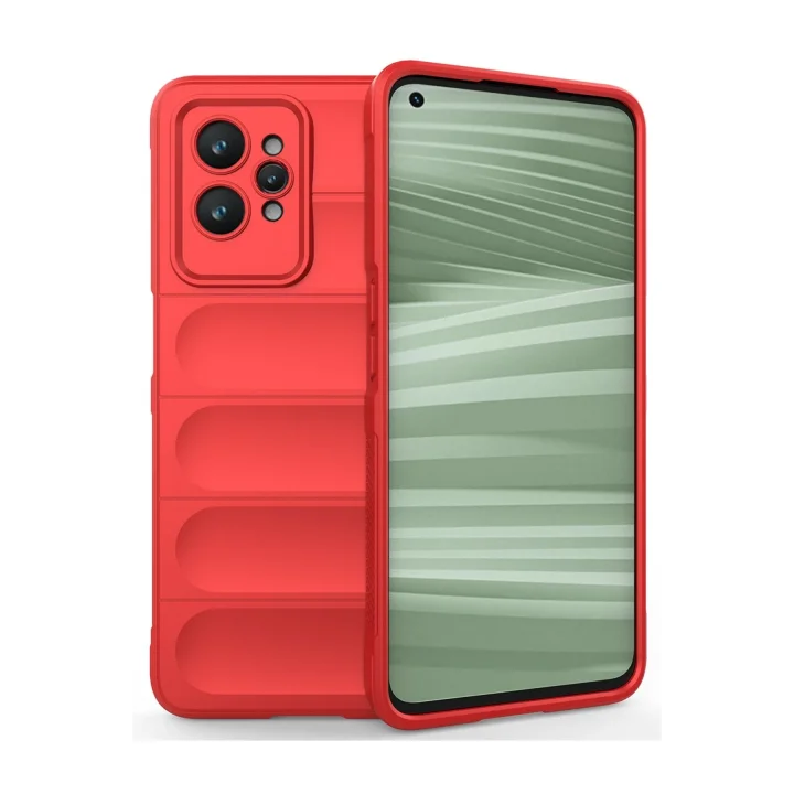 Mey İthalat®  Realme GT2 Pro 5G Kılıf Optimum Silikon - Kırmızı