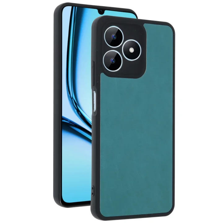 Mey İthalat®  Realme Note 50 4G Kılıf Aras Deri Kapak - Açık Yeşil