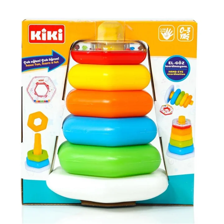 Mey İthalat® Kiki Renkli Altıgen Halkalar Çıngıraklı AE-1510