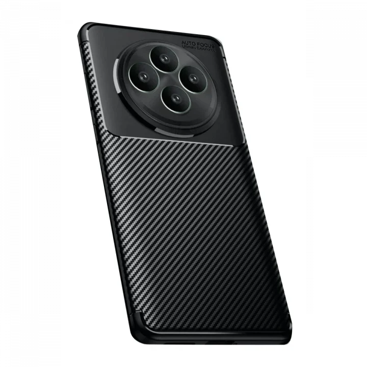 Mey İthalat®   Reno 11 FS Kılıf Auto Focus Karbon Kapak - Siyah