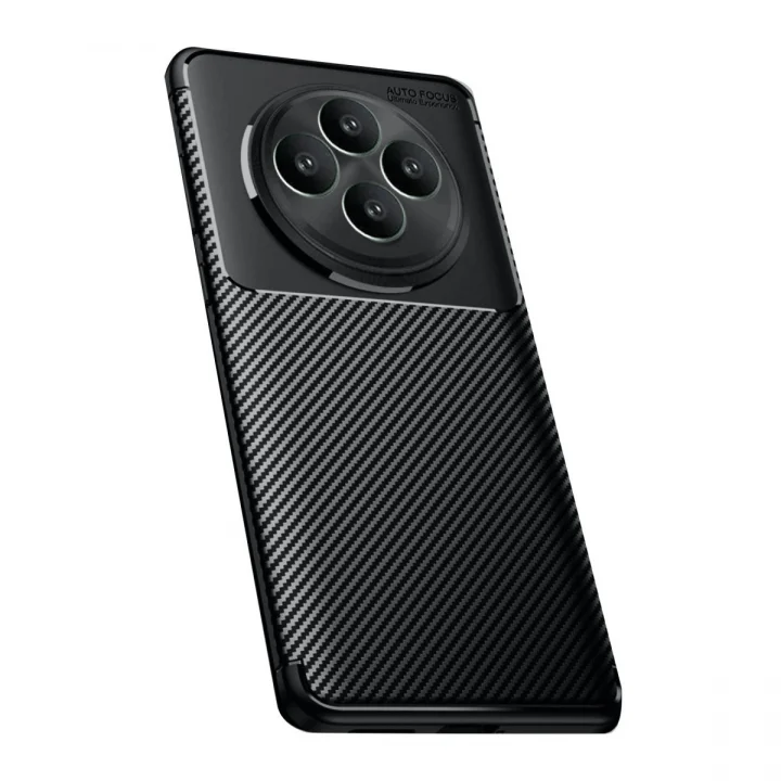 Mey İthalat®   Reno 11 FS Kılıf Auto Focus Karbon Kapak - Siyah