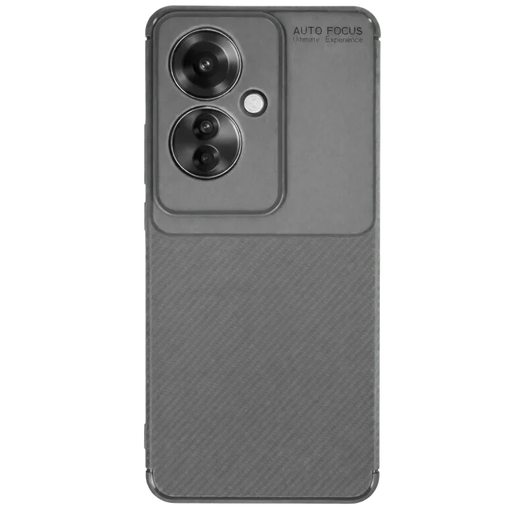 Mey İthalat®   Reno 11F Kılıf Auto Focus Karbon Kapak - Gri