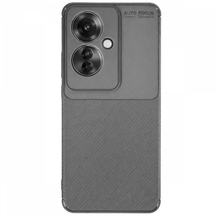 Mey İthalat®   Reno 11F Kılıf Auto Focus Karbon Kapak - Gri