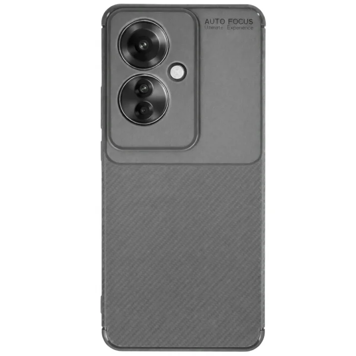 Mey İthalat®   Reno 11F Kılıf Auto Focus Karbon Kapak - Gri