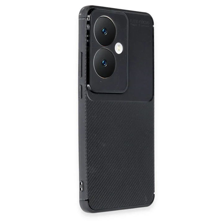 Mey İthalat®   Reno 11F Kılıf Auto Focus Karbon Kapak - Siyah