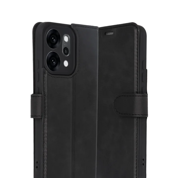 Mey İthalat®   Reno 14 Trend S Plus Kapaklı Kılıf - Siyah